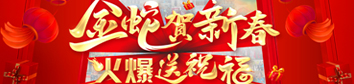 金蛇賀新春，火爆送祝福！