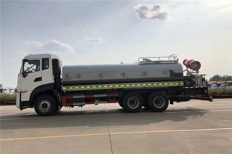 東風(fēng)天龍后八輪20噸噴霧車，國六綠化噴灑車